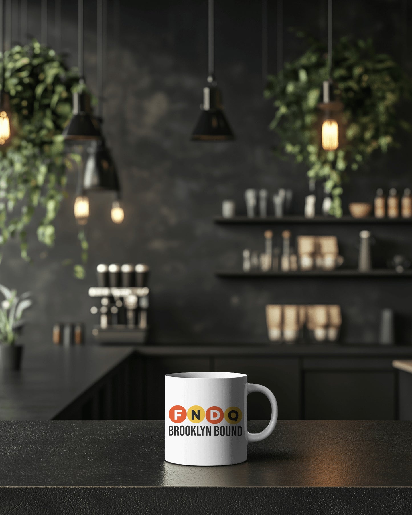 Brooklyn Bound Subway F, N, D, Q Coffee Mug