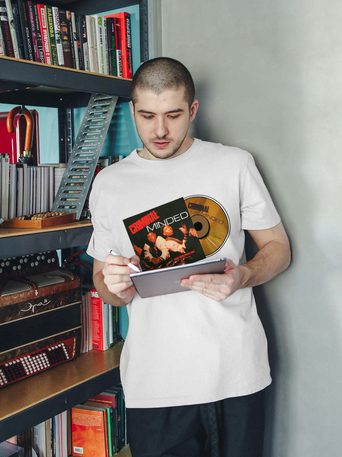 BOOGIE DOWN PRODUCTIONS "Criminal Minded" CD Album T-shirt