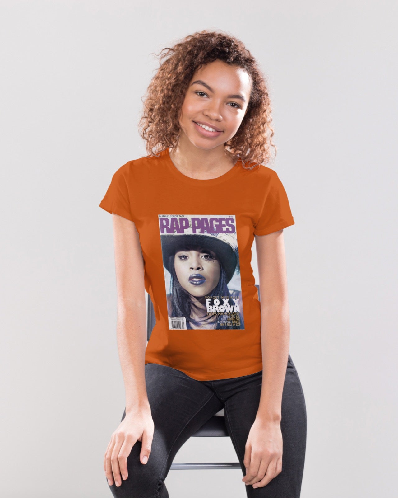 FOXY BROWN Rap Pages Cover T-shirt
