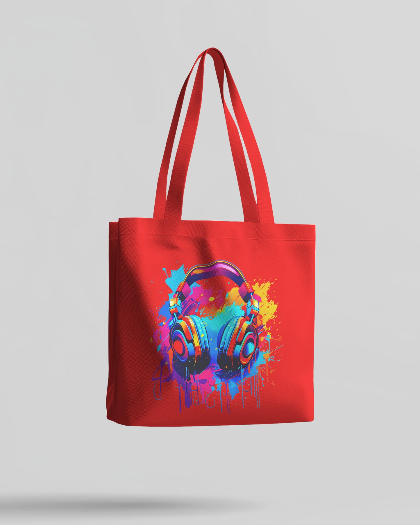 COLOR PAINT HEADPHONES Tote Bag