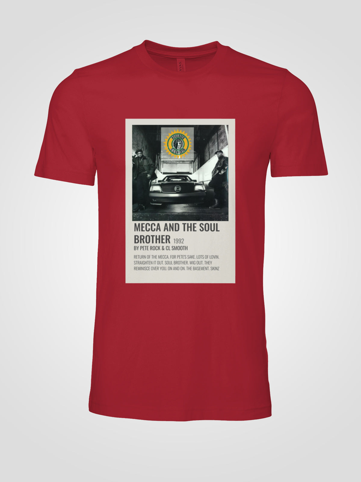 PETE ROCK AND CL SMOOTH "MECCA AND THE SOUL BROTHER" 1992 T-shirt