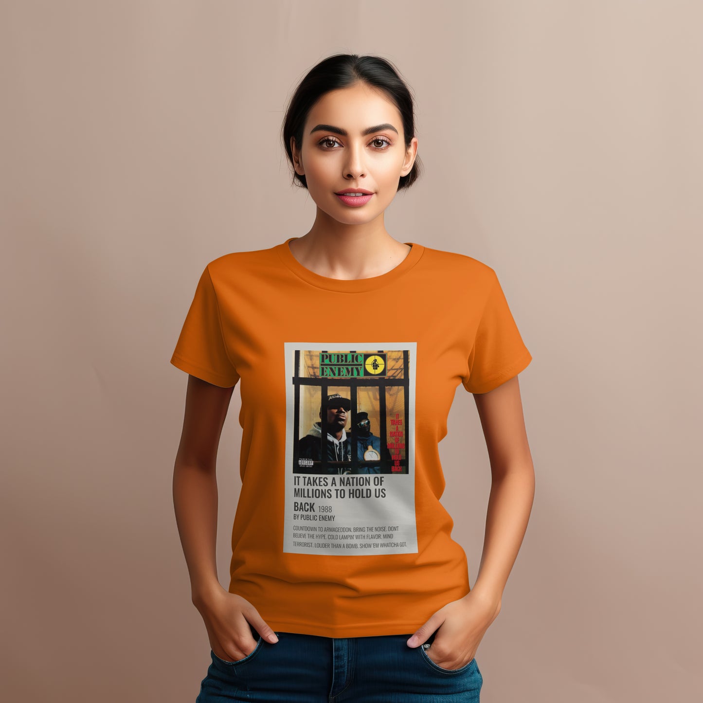 Public Enemy "It Takes a Nation of Millions to Hold Us Back" 1988 T-shirt