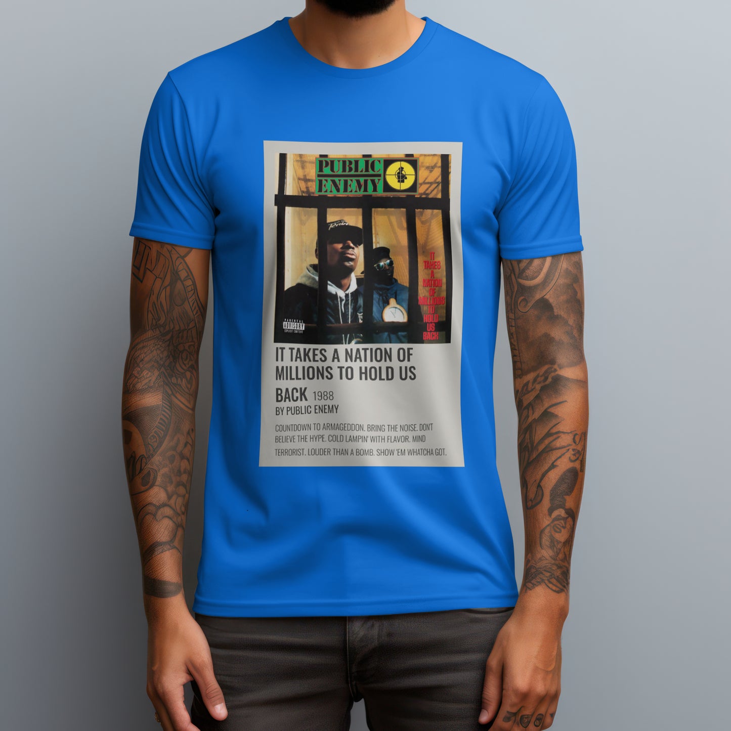 Public Enemy "It Takes a Nation of Millions to Hold Us Back" 1988 T-shirt