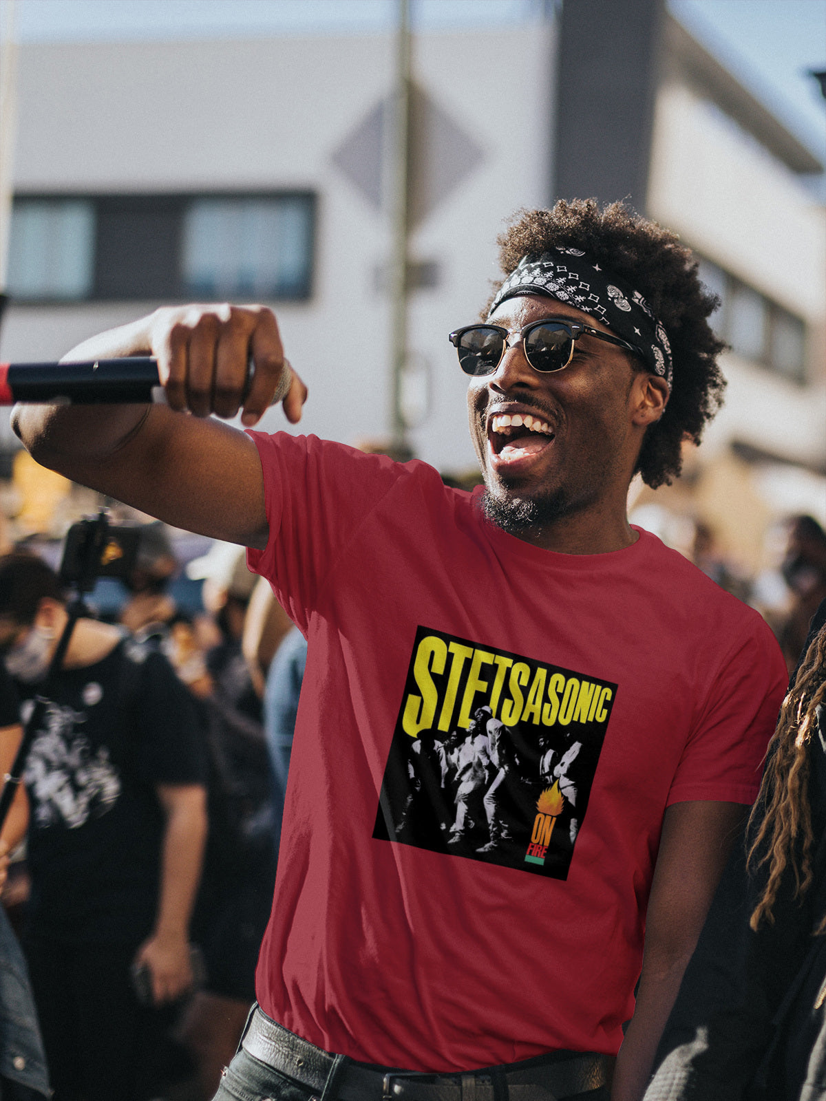 STETSASONIC "On Fire" T-shirt