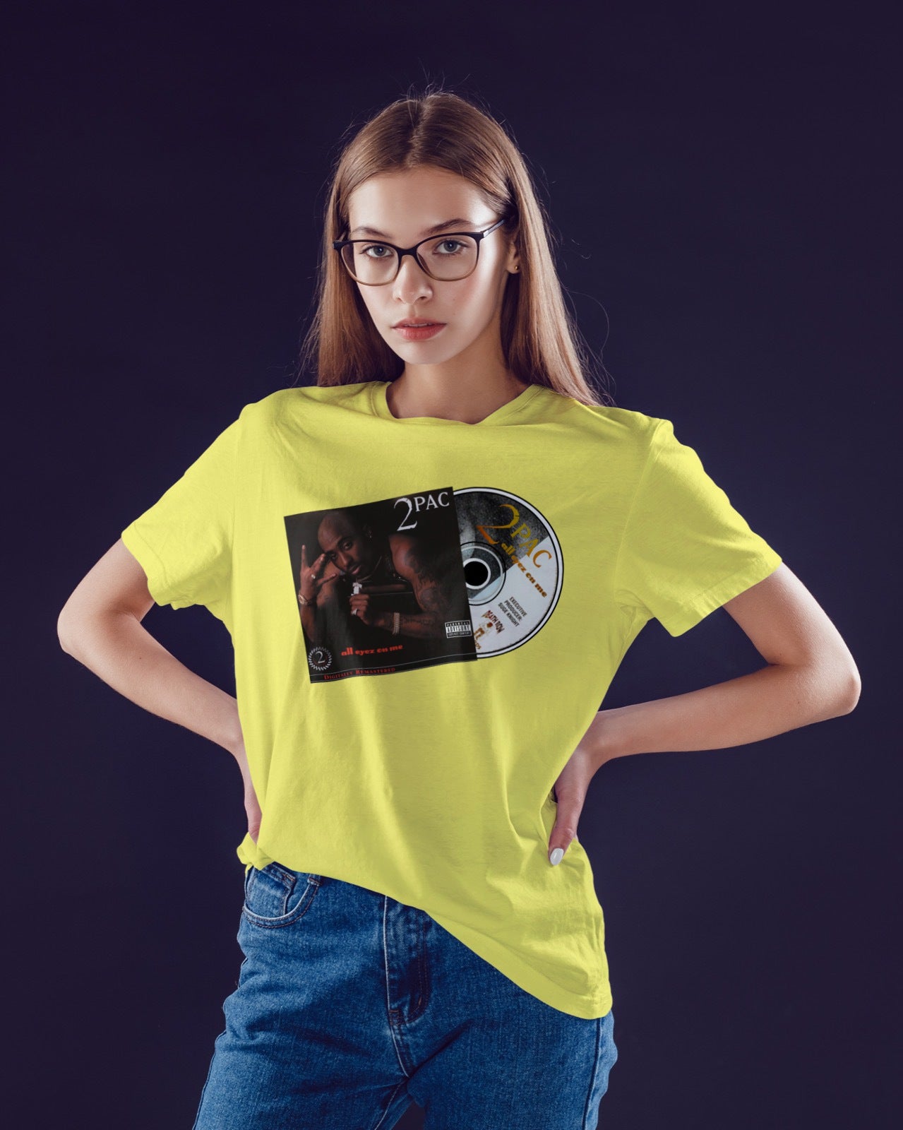 2Pac "ALL EYES ON ME" CD Album T-shirt