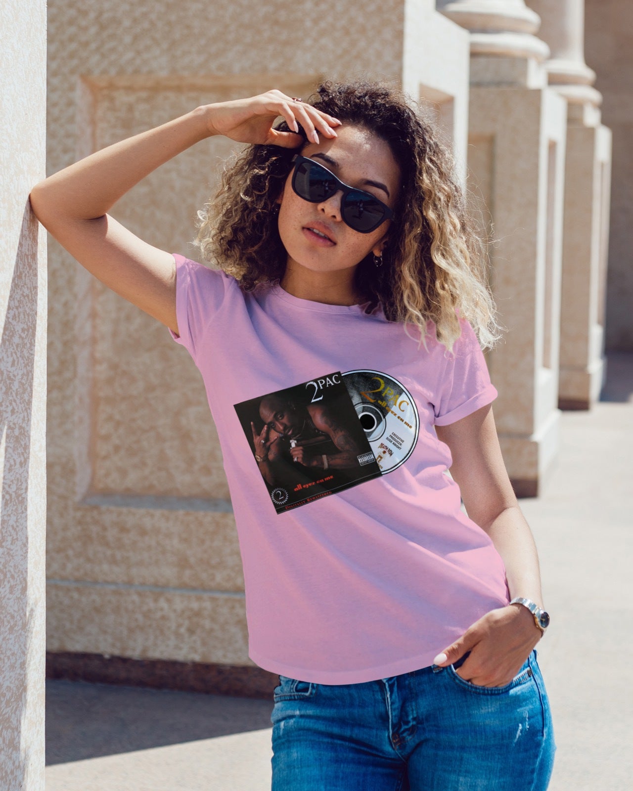 2Pac "ALL EYES ON ME" CD Album T-shirt
