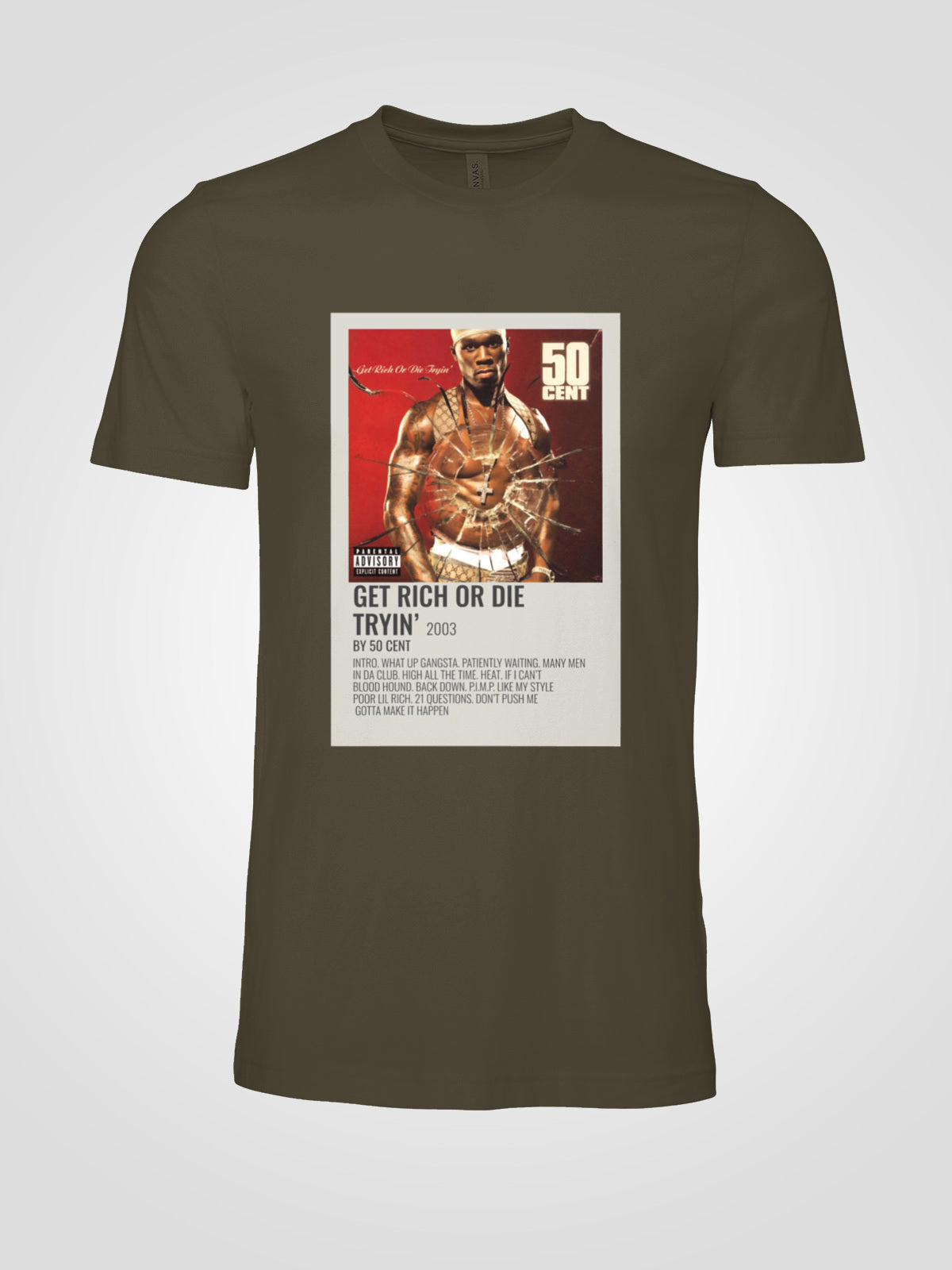 50 Cent "Get Rich or Die Tryin'" 2003 T-shirt