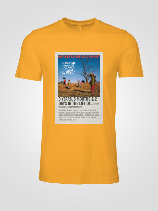 ARRESTED DEVELOPMENT "3 Years, 5 Months and 2 Days in the Life Of..." 1990 T-shirt