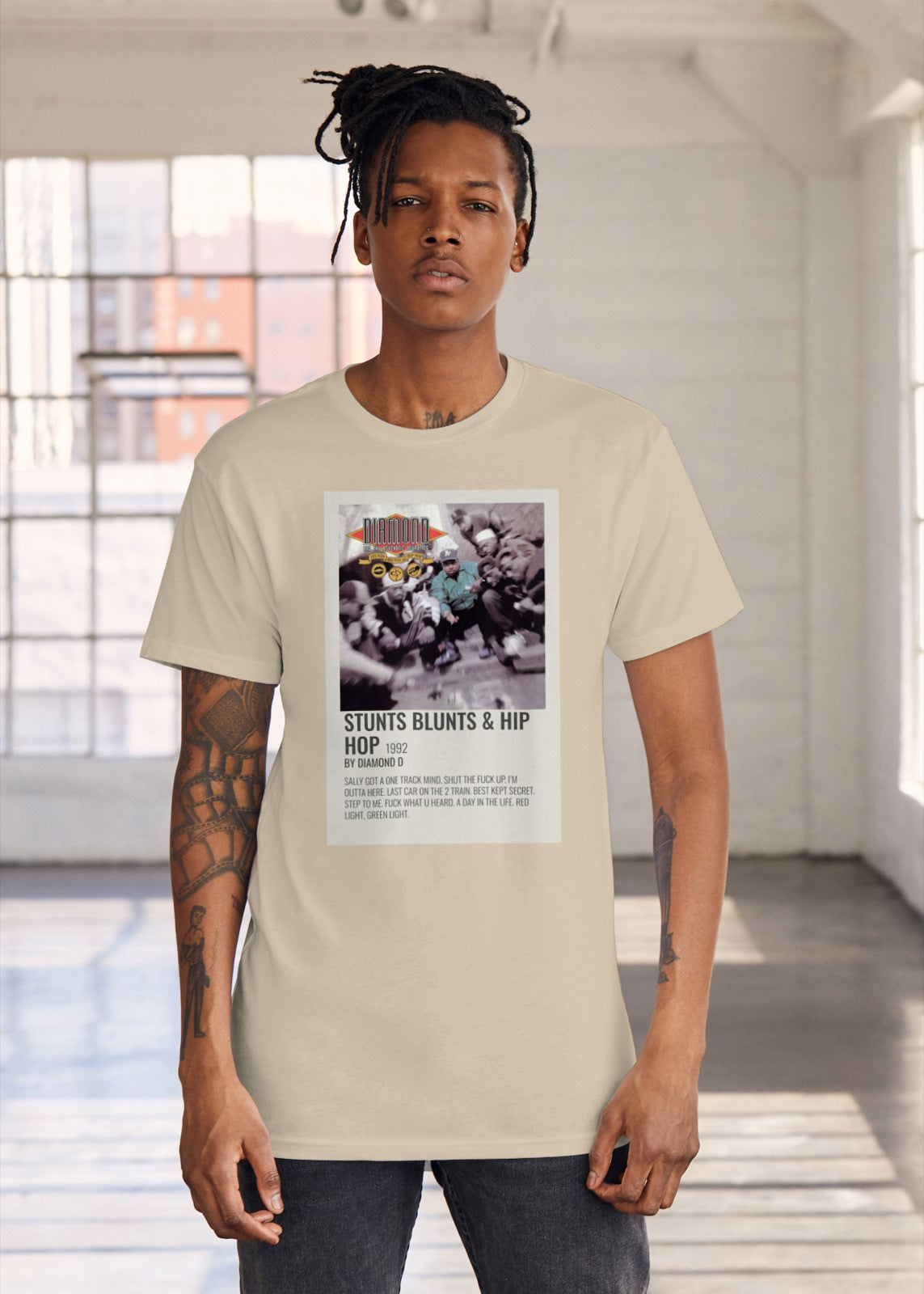 DIAMOND D "Stunts Blunts & Hip Hop" 1992 T-shirt