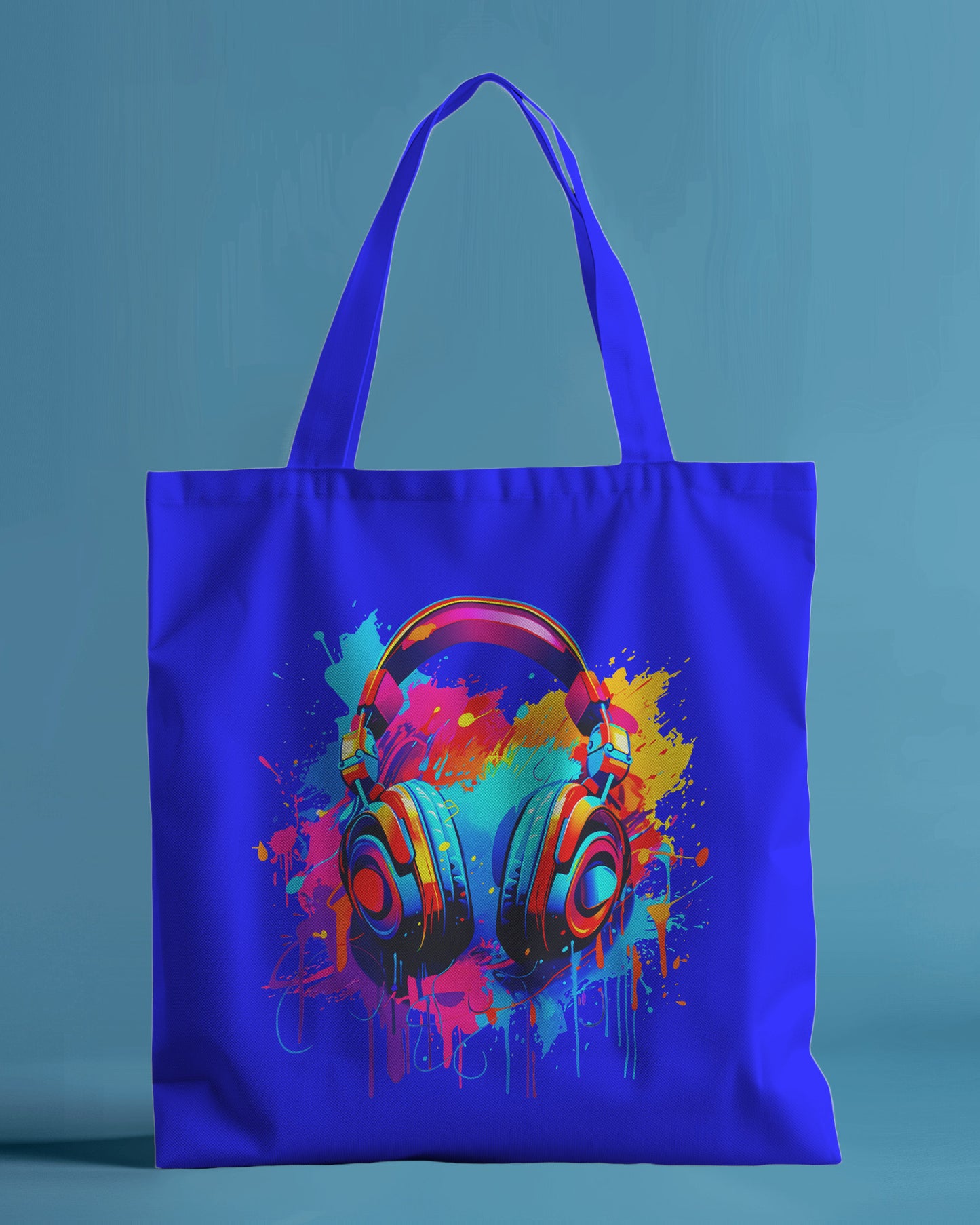 COLOR PAINT HEADPHONES Tote Bag