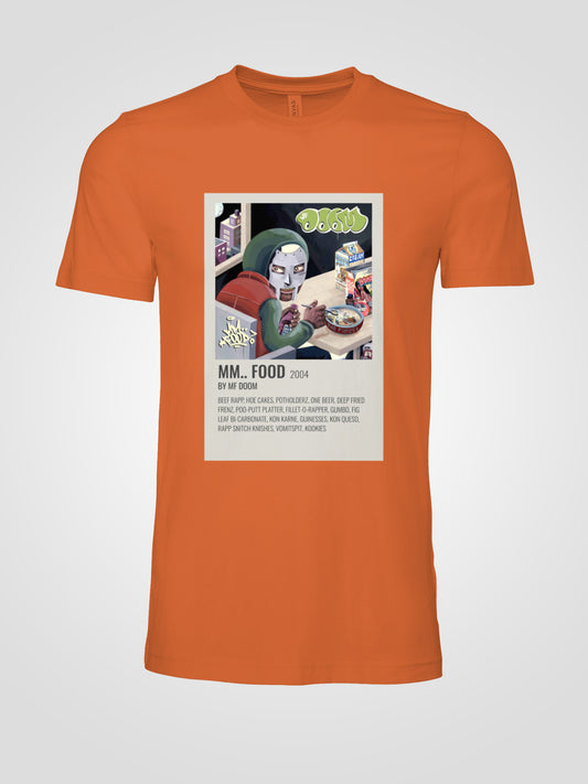 MF DOOM with this "MM...FOOD" 2004 T-shirt
