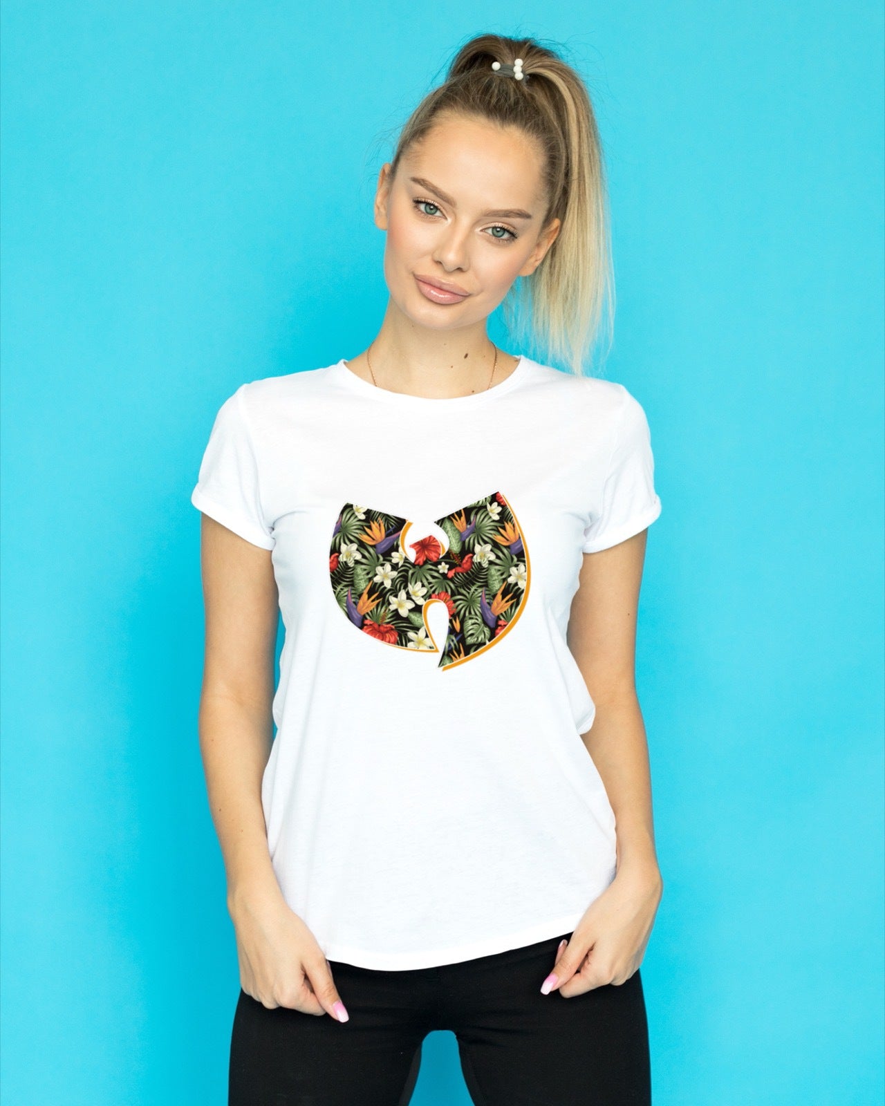 Wu Tang Flower Logo T-shirt