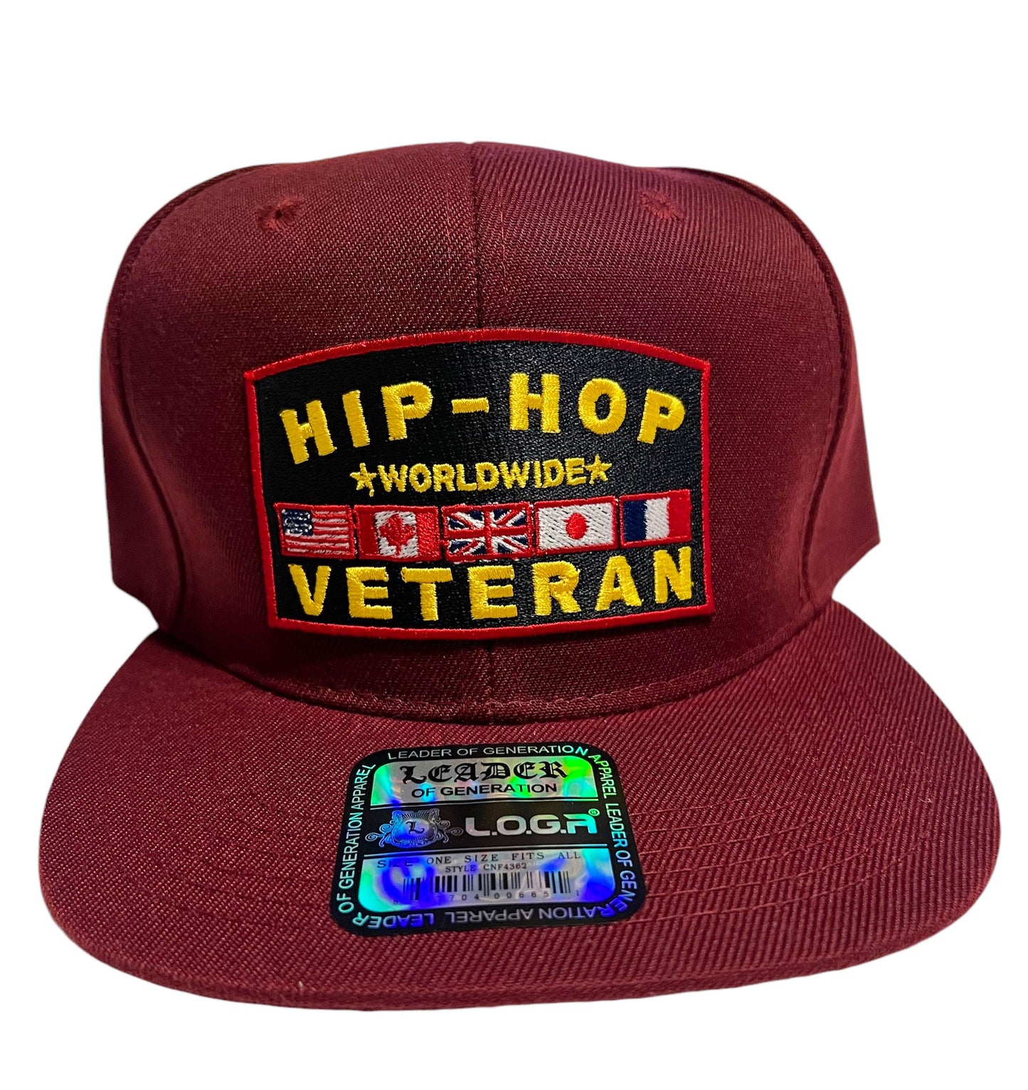 Hip Hop Veteran Worldwide Snapback Hat